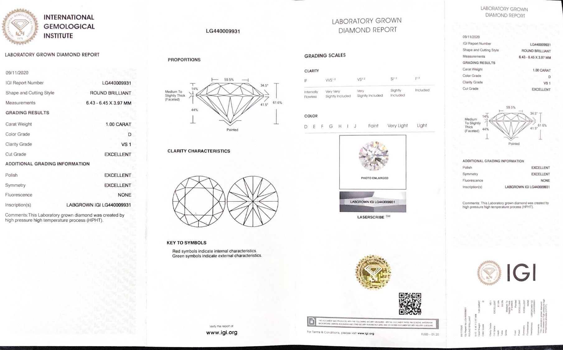 Diamond Earrings 1,4 ct
